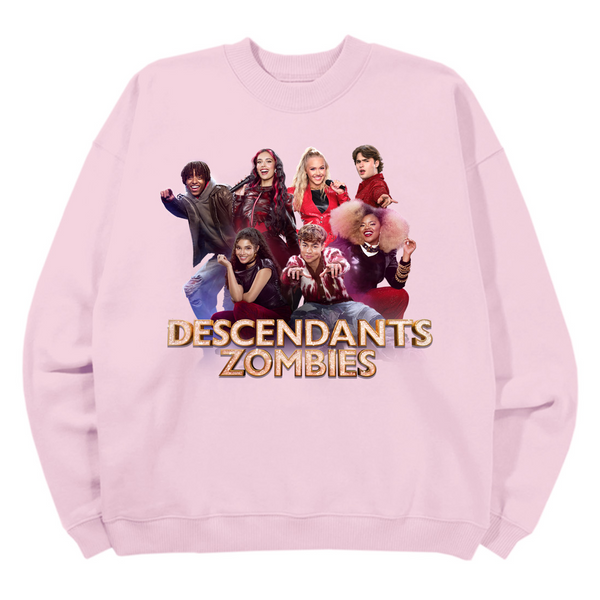 When Worlds Collide - Descendants Zombies Sweatshirt- PINK