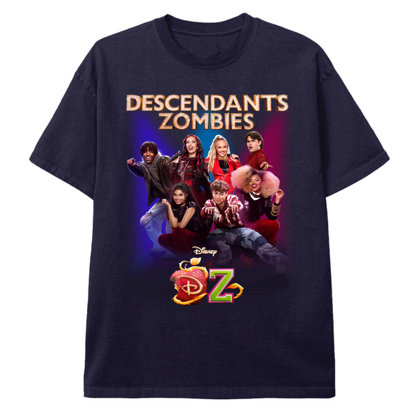 When Worlds Collide - Descendants & Zombies Tour Youth Tee - NAVY