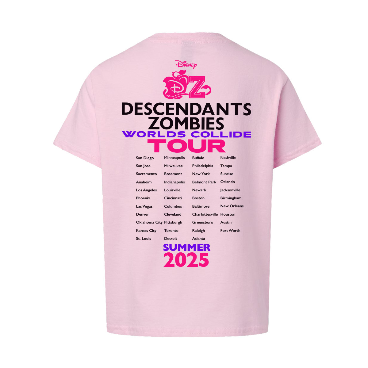 Descendants/Zombies Youth Tee- PINK